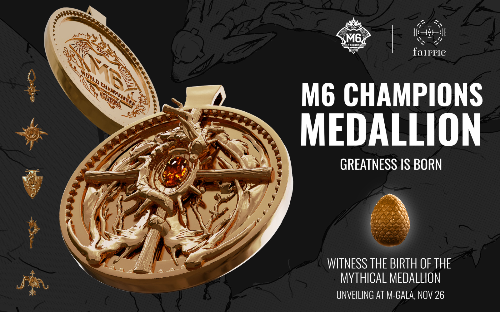 M6 World Championship Champions Medallion M6 World Championship Champions Medallion